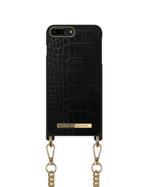 Necklace Case iPhone 8/7/6/6S P Jet Black Croco
