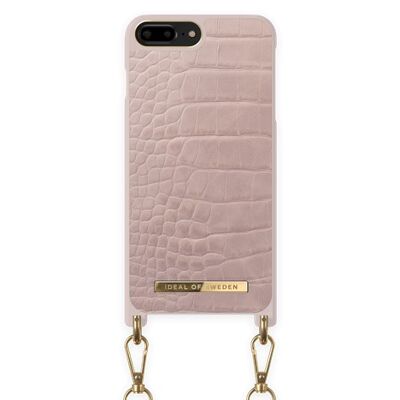 Necklace Case iPhone 8/7/6/6S P Misty Rose Croc