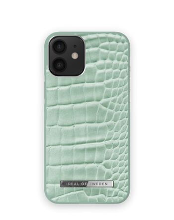 Atelier Coque iPhone 12 MINI Mint Croco