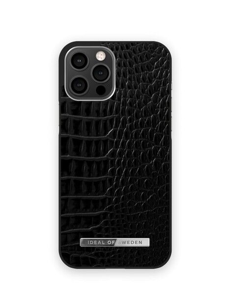 Atelier Case Nuovo iPh 12 PRO MAX NeoNoirCrocoSilver