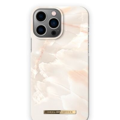 Fashion Case iPhone 14PM Rose Pearl Marble