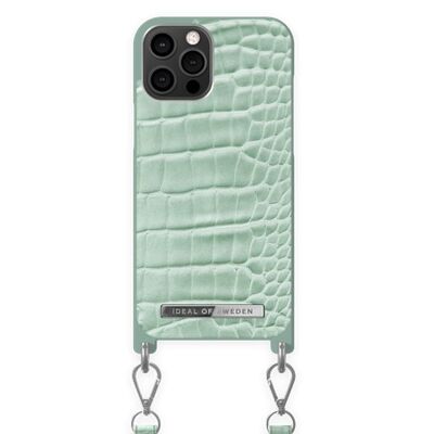 Atelier Necklace Case iPhone 12 PRO MAX Mint Croco