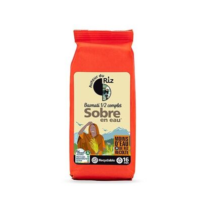 Arroz basmati bajo en agua semi-completo ecológico 400 g