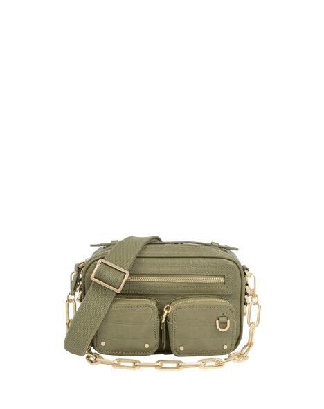 Borsa a tracolla Jona Utility Sage Croco
