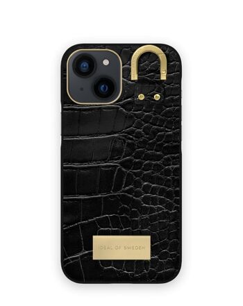 Atelier Coque iPhone 13 Mini Noir Croco