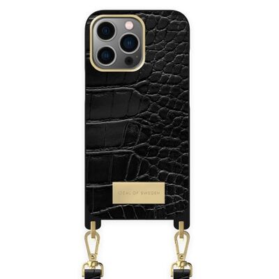 Collar Atelier iPhone 13P Negro Croco