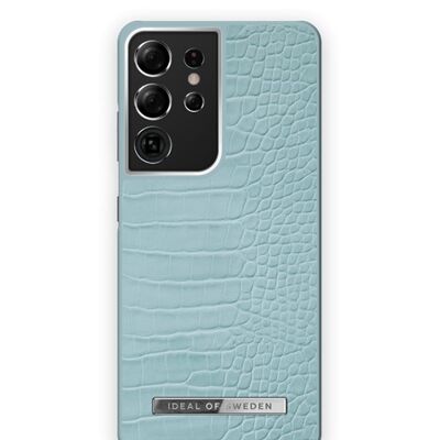 Atelier Case Galaxy S21 Ultra Soft Blue Croco