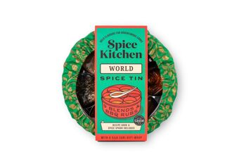 World Spice Blends & BBQ Rubs Boîte à épices avec emballage Silk Sari 1
