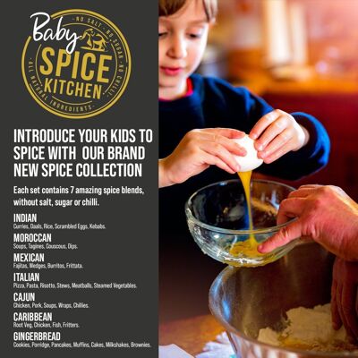 Baby Spice Tin & Silk Sari Geschenkverpackung mit Karte und Aufklebern