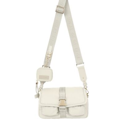 Athena Buckle Bag Ecru