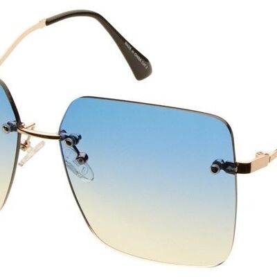 Sunglasses - NOUVELLE VAGUE - Gold frame with Grey lens