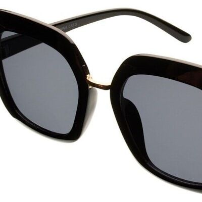 Sonnenbrille – IPANEMA – Schwarzer Rahmen mit grauen Gläsern – RECYCELTES MATERIAL
