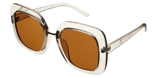 Sunglasses - IPANEMA - Light Grey frame with Brown lens - RECYCLED MATERIAL