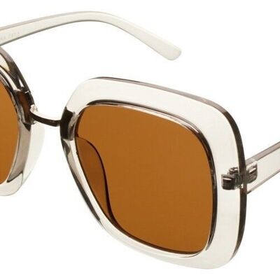 Sunglasses - IPANEMA - Light Grey frame with Brown lens - RECYCLED MATERIAL