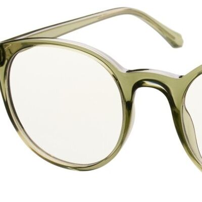 Occhiali per computer - Occhiali per schermi - PHILEINE BLUESHIELDS - Verde oliva trasparente