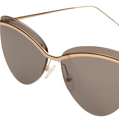 Sunglasses - PARIS 5.0 - Gold frame with Flash Mirror lenses
