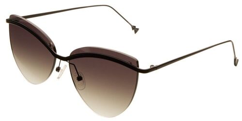 Sunglasses - PARIS 5.0 - Matt Black frame with Light Green lenses