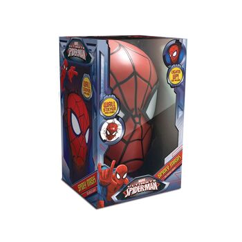 Ensemble d'appliques murales 3D Marvel - Masque Spider-Man - Veilleuse pour chambre d'enfant - MCU Marvel Avengers 3