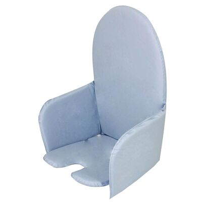 Cuscino per sedia universale in PVC - blu/grigio