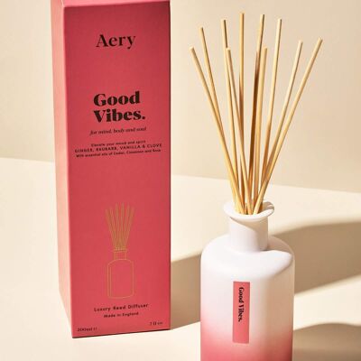 Good Vibes Reed Diffuser – Ingwer, Rhabarber und Vanille