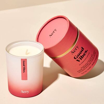 Good Vibes Scented Candle - Ginger Rhubarb and Vanilla