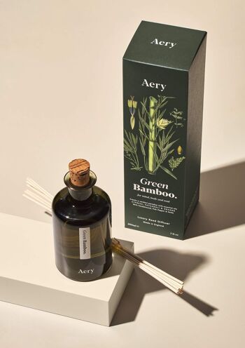 Diffuseur d'Ambiance Bambou Vert - Cyprès Patchouli et Orange 1