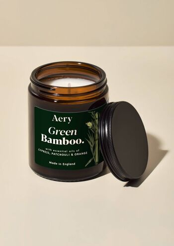 Bougie Pot Parfumée Bambou Vert - Cyprès Patchouli et Orange 1