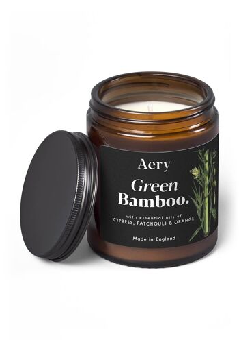 Bougie Pot Parfumée Bambou Vert - Cyprès Patchouli et Orange 2