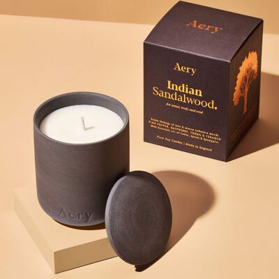 Indian Sandalwood Scented Candle - Pepper Raspberry and Tonka
