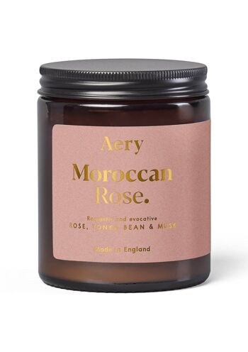 Bougie en pot parfumée à la rose du Maroc - Rose tonka et musc 3