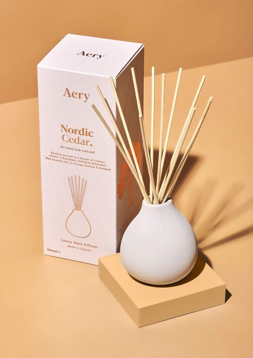 Nordic Cedar Reed Diffuser - Cedar Cinnamon and Bergamot