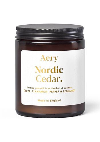 Bougie en pot parfumée Nordic Cedar - Cèdre, cannelle et bergamote 3