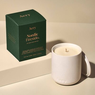 Nordic Fireside Scented Candle - Smoked Musk Cedarwood and Patchouli