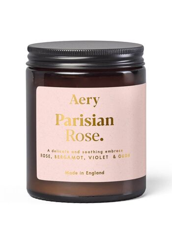 Bougie en pot parfumée à la rose parisienne - Rose Bergamote et Violette 3