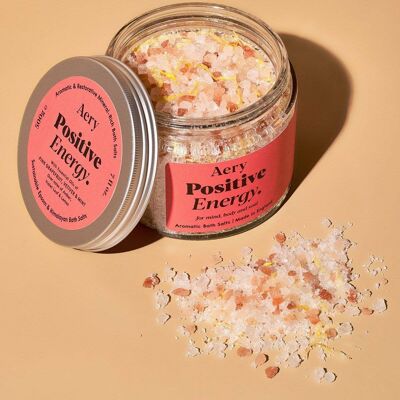 Positive Energy Bath Salts - Pink Grapefruit Vetiver and Mint