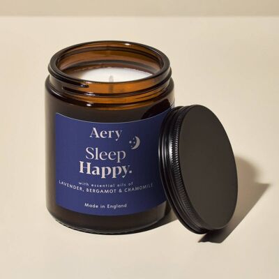 Vela perfumada en tarro Sleep Happy - Lavanda, bergamota y manzanilla