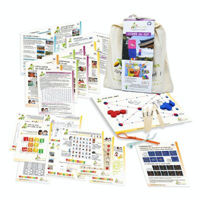 Multi-activity kit Let's travel while playing South Korea - Child 6 to 11 years old - Made in France