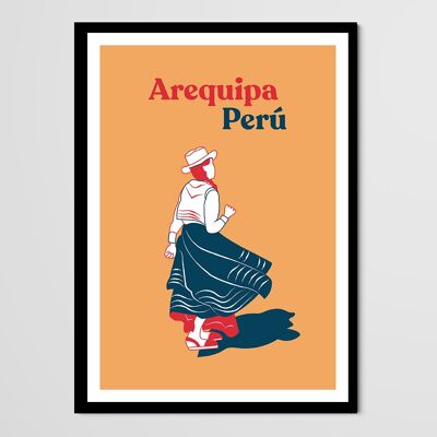 Affiche danseuse Pérou - Ménade Arequipa