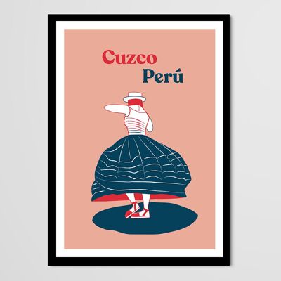 Affiche danseuse Pérou - Ménade Cuzco