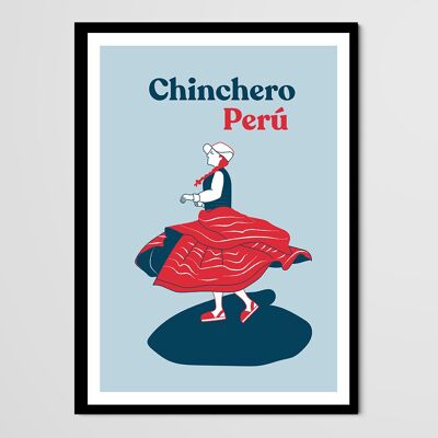 Affiche danseuse Pérou - Ménade Chinchero