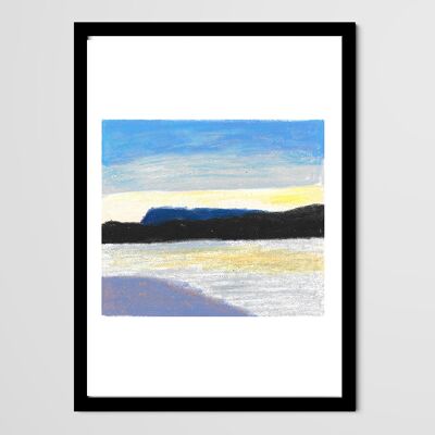 Affiche Voyage - Sunset, dessin au pastel