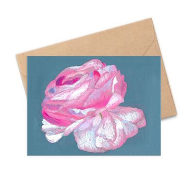 Carte postale A6 - Pivoine, fleur