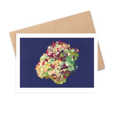 A6 postcard - Hydrangea, flower