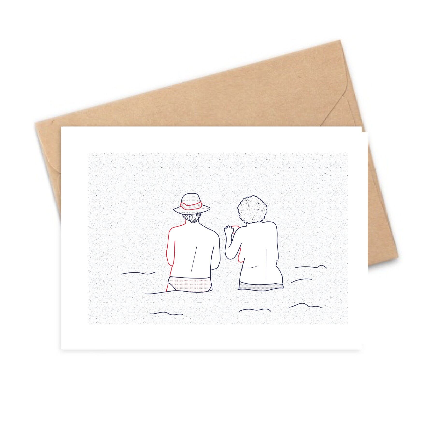 Postkarte A6 - Najade 7/8