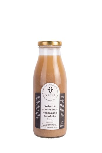 Velouté soupe de chou-fleur châtaigne & échalote bio 2