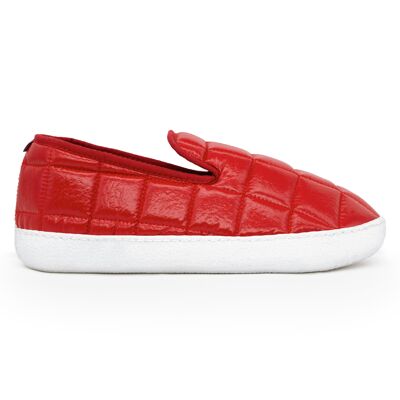Red down jacket streetwear slipper