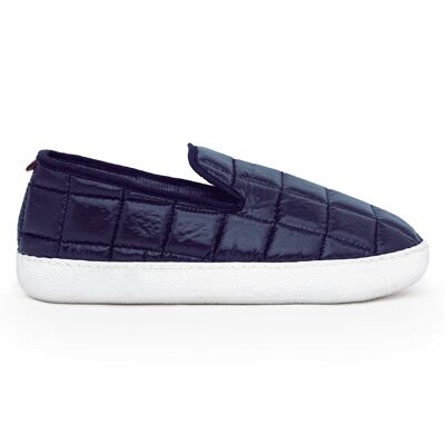 Pantofola streetwear imbottita blu navy