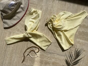 Haut Bikini torsadé - Aria Jaune 3