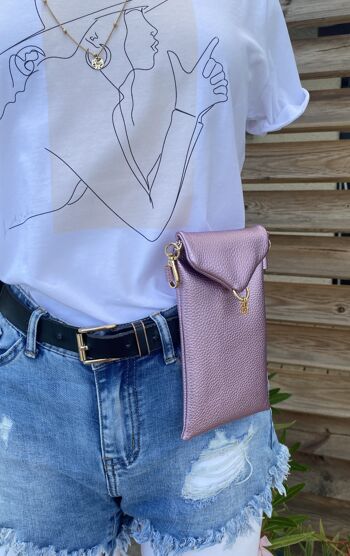 Phone bag - Glasses - Mauve 5