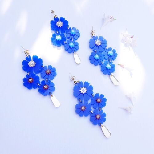 Orecchini Blue Petals